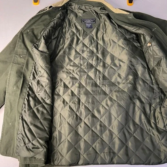 Susquehanna Trail Mens Large Chore Coat Green Workwear Utility - Picture 7 of 11